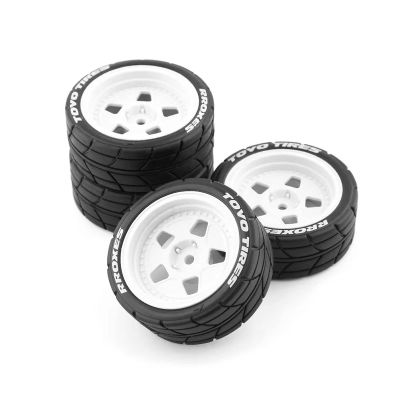 LICHIFIT 4pcs/1set Classic Drift Tire RC Tires for HPI Ken Block 1/10 RV Rally for Ford Mustang Classic 1965 RC Car Modification Part