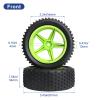 Hobbyfire Preglued 1/10 Buggy Wheels and Tires Set 12mm Hex 3.35" / 85mm, Foam Inserts Replacement for RC Off-Road Car, Compatible with Traxxas, Arrma, Redcat, HSP, Losi, WLtoys 144001 4pcs (Color 03) view 3