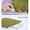 16 Pieces Plush Puzzle Foam Floor Mat,Square Interlocking Fluffy Tiles,Soft Climbing Carpet Mats Shaggy Area Rug for Room Floor 12X12inch,Purple view 4