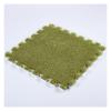 16 Pieces Plush Puzzle Foam Floor Mat,Square Interlocking Fluffy Tiles,Soft Climbing Carpet Mats Shaggy Area Rug for Room Floor 12X12inch,Green view 1