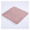 16 Pieces Plush Puzzle Foam Floor Mat,Square Interlocking Fluffy Tiles,Soft Climbing Carpet Mats Shaggy Area Rug for Room Floor 12X12inch,Light red view 1