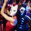 ABOOFAN Blank Fox Mask Halloween Fox Mask Costume White DIY Blank Japanese Kabuki Kitsune for Halloween Masquerade Cosplay Accessory view 3