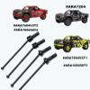 Front Rear Drive Shaft Upgrades Part for ARRMA Mojave 6S BLX#45 Hardened Steel Front & Rear CVD Universal Joints/Wheel AXLE & DOGBONE for 1/7 ARRMA Mojave 6S V2 4WD Desert Short Truck 4pcsBlack view 2