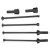 Front Rear Drive Shaft Upgrades Part for ARRMA Mojave 6S BLX#45 Hardened Steel Front & Rear CVD Universal Joints/Wheel AXLE & DOGBONE for 1/7 ARRMA Mojave 6S V2 4WD Desert Short Truck 4pcsBlack view 4