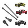 for 1/7 ARRMA Mojave 6S BLX Rear Drive Shaft Upgrades Part,#45 Hardened Steel Rear CVD Universal Joints/Wheel AXLE & DOGBONE for 1/7 ARRMA Mojave 6S V2 4WD Desert Short Truck 2pcs/Set(Black) view 1