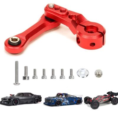 Aluminum 25t servo Horn & Steering Linkages Upgrades Part for Arrma 1/7 Infraction Felony Limitless 1/8 KRATON Notorious Outcast Talion and EXB Cars AR340061 AR330230 (Red)