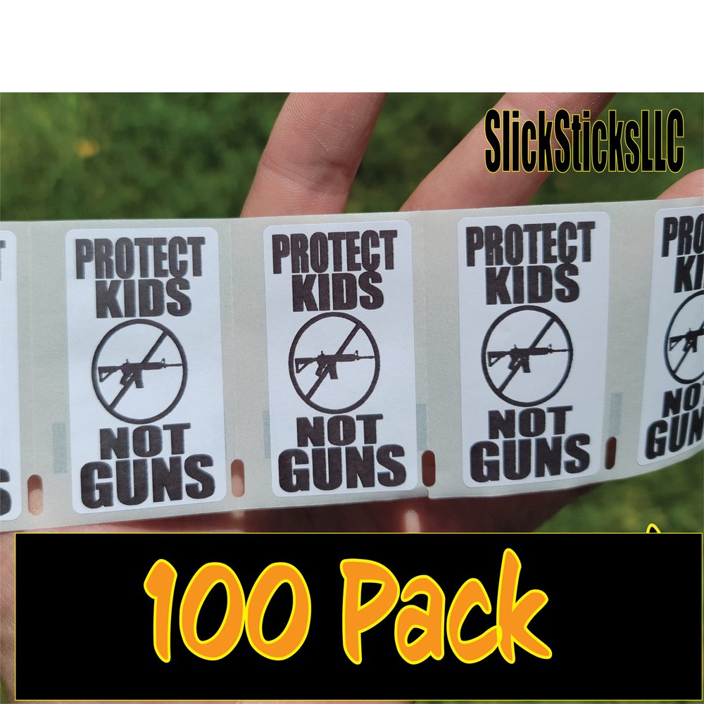 100PCS Protect Kids NOT Guns Stickers Decals Bulk lot