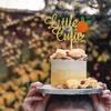Arthsdite Little Cutie Cake Topper Gold Orange Glitter Cake Decoration for Citrus Theme Baby Shower Birthday Cake Picks Party Decoration view 4