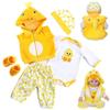 MAIHAO Reborn Baby Doll Clothes - 5pcs Set Outfit Accessories for 17-22 Inch Dolls (Yellow Duck) view 1