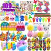 109 PCS Premium Party Favors Toys for Kids,Assortment Mini Pop Fidget it Toys for All Ages Kids,Classroom Prizes,Treasure Chest, Prize Box Toys, Goody Bag Fillers,Carnival Prizes for Boys Girls 4-10 view 1