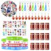 108 Pcs Football Party Favor Set Football gift bags Football Silicone Keychain Silicone Bracelet Stickers tattoo stickers Prefect for Football theme Party and Birthday Party supplies decorations view 1