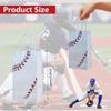 16 Pcs Baseball Gift Bags with Handles Baseball Party Favor Bags Baseball Party Candy Bags for Kids Sports Theme Birthday Party Baseball Birthday Party Favors Supplies Sports Party Decoration, white view 2