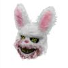 SHUILING Halloween Scary Mask Bloody Plush Rabbit Headgear Creepy Bunny Mask Bloody Head Bear Cosplay Costume Halloween Decor (Rabbit-B) view 2