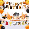 Basketball Birthday Decorations Include Pre-Strung Happy Birthday Banners, NO DIY Cake Topper, Balloons, Slam Dunk Sports Game Day Themed B-Day Party Supplies for Kids Teenagers Boys Men Women view 2