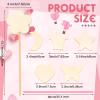 Chinco 36 Sets Princess Fairy Wands Kit Include Wooden Fairy Wands, Gem Stickers, Ribbons Unfinished Wooden DIY Magical Crafts Moon Butterfly Magical Crafts for Girls Make Your Own Princess view 2