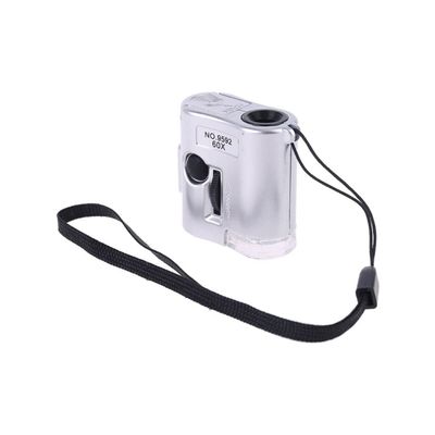 Microscope Accessories Kit 60X Zoom Microscope, with LED Illuminated Light Microscope Slides