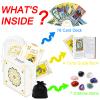 IXIGER Tarot Cards with Guide Book,78 Original Tarot Cards Deck Fortune Telling Game for Beginners&Expert Readers,Classic Tarot Deck Standard Size 4.75" x 2.76",Gilding Tarot Bag and Chakra Stone view 3