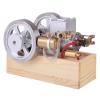 Realistic Internal Combustion Engine Kit, Hit and Miss Motor Model, Metal Horizontal Adjustable Speed Carburetor Upgrade Version Gasoline Educational Toy for Adult view 3