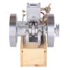 Realistic Internal Combustion Engine Kit, Hit and Miss Motor Model, Metal Horizontal Adjustable Speed Carburetor Upgrade Version Gasoline Educational Toy for Adult view 4