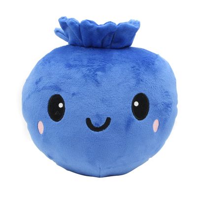 7.8inch Blueberry Plush Toy Soft Stuffed Berry Doll Smiling Fruit Plushies Educational Toy