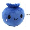 7.8inch Blueberry Plush Toy Soft Stuffed Berry Doll Smiling Fruit Plushies Educational Toy view 3