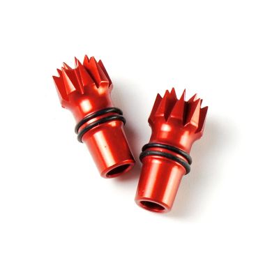 HTLNUZD Aluminum M3 CNC RC Transmitter Stick Ends Controller Thumb Rocker for Frsky X9D X7 / Flysky I6S I6 I6X Transmitter Quadcopters Accessories (Red)