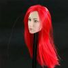 1/6 Scale Female Head Sculpt, Asian Girl Red Hair Pale Skin Head Carved for 12inches Action Figure Body Doll view 2