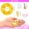 Lot 26 Pack Doll Clothes and Accessories Beach Bathing Set Including 5 Swimsuit 1 Bathrobe 2 Swimming Rings with 18 pcs Glasses Shoes Drinks for 11.5 inch Girl Dolls view 2