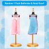 Lot 26 Pack Doll Clothes and Accessories Beach Bathing Set Including 5 Swimsuit 1 Bathrobe 2 Swimming Rings with 18 pcs Glasses Shoes Drinks for 11.5 inch Girl Dolls view 4