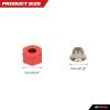 RCAWD 12mm Aluminum Wheel Hex Drive Hub Adaptor (4P) & M4 Locknut (4P) RC Model Car Parts Blue(Red) view 2