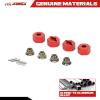 RCAWD 12mm Aluminum Wheel Hex Drive Hub Adaptor (4P) & M4 Locknut (4P) RC Model Car Parts Blue(Red) view 3