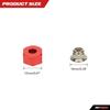 RCAWD 12mm Aluminum Wheel Hex Drive Hub Adaptor (4P) & M4 Locknut (4P) RC Model Car Parts Blue(Red) view 4