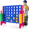 HONEY JOY Jumbo 4-to-Score Giant Game Set, Giant Outdoor Yard Games for Family, 42 Jumbo Rings & Quick-Release Slider, 3.5FT Tall Giant 4-in-A-Row for Kids & Adults view 1