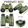 25 Pack Binoculars for Kids 6+ Years Old, with Compass and Neck String Toddler Toy Binoculars Gift Set for Camping Adventure, Party Favor, Red, Yellow, Camo, Green, Blue view 2