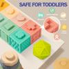 Jyusmile Baby Toys 6-12 Months, Montessori Toy for Babies 6-12 Months, Incl Stacking Building Blocks & Soft Infant Teething Toys & Sensory Balls for Toddlers 0-3-6-9-12 Month view 2