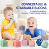 Jyusmile Baby Toys 6-12 Months, Montessori Toy for Babies 6-12 Months, Incl Stacking Building Blocks & Soft Infant Teething Toys & Sensory Balls for Toddlers 0-3-6-9-12 Month view 4