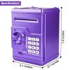 HUSAN Piggy Banks Money Banks for Kids, Electronic Password Code Money Banks ATM Banks Box Coin Bank for Children Boys and Girls (Purple Gold) view 4