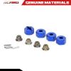 RCAWD 12mm Aluminum Wheel Hex Drive Hub Adaptor (4P) & M4 Locknut (4P) RC Model Car Parts Blue(Orange) view 2
