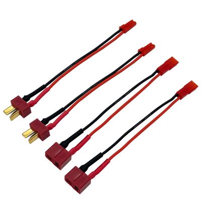 2Pairs T Plug to JST Connector Male Female with 20AWG 10cm Silicone Cable Wire Adapter for RC FPV ESC Speed Controller Lipo Battery Charging