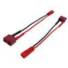 2Pairs T Plug to JST Connector Male Female with 20AWG 10cm Silicone Cable Wire Adapter for RC FPV ESC Speed Controller Lipo Battery Charging view 3