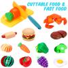 Kids Play Kitchen Accessories Set, Pretend Play Cooking Toys Set, Kitchen Toys Playset for Toddlers, Toy Pots and Pans for Kids Kitchen with Fake Play Food Cookware Utensils Dishes, Girls Boys Gift view 3