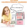 BKstar Kids Talking Pink ATM Piggy Bank with Debit Cards, Power-Off Memory, Auto-Opening Drawer for Real Money for Girls, Onekey Shutdown, Bill Feeder, Coin Recognition, Balance Calculator Machine view 4