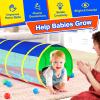 Hoohtoot Kids Crawl Through Play Tunnel, Pop Up Baby Play Tunnel for Toddlers, Game Toy Play Tent for Girl or Dog Cat Pet Tunnel view 2