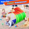Hoohtoot Kids Crawl Through Play Tunnel, Pop Up Baby Play Tunnel for Toddlers, Game Toy Play Tent for Girl or Dog Cat Pet Tunnel view 3