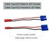 2pairs JST to EC3 Male Female Lipo Battery Connectors Adapter with 10cm 20awg Wire for RC FPV Racing Drone Multicopter Quadcopter Gimbal Aerial Camera RC Cars view 3