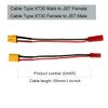 2pairs XT30 Plug to JST Connector Male Female 20AWG Silicone Cable Wire Adapter for RC FPV ESC Speed Controller Lipo Battery Charging view 3