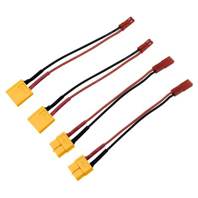 2pairs JST to XT60 Male Female Lipo Battery Connectors Adapter for RC FPV Racing Drone Multicopter Quadcopter Gimbal Aerial Camera RC Cars Phantom