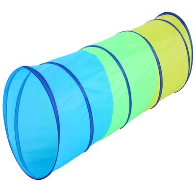 PigPigPen Kids Tunnel for Toddlers,Pop Up Play Tunnel Tent for Babies or Dogs, Indoor & Outdoor Toys for Kids Backyard Playset (Yellow,Green,Blue Play Tent)