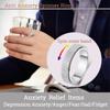 MHWTTY Stainless Steel Anxiety Ring for Women & Men - Fidget Spinner Ring view 4