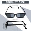 6 Pack Rear View Mirror Sunglasses Real Detective Glasses for Kids Anti Track See Behind You with Inside The Lens Mirrors Detective Gadgets for Party Favor Kids Secret Agent Costume Props view 2